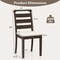 Costway Modern Dining Chair Set of 2/4 Upholstered Farmhouse Chairs with Rubber Wood Frame